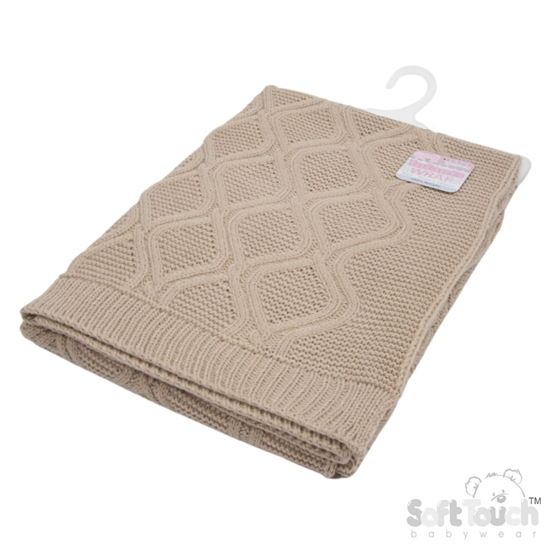 Biscuit 'Chain' Knit Wrap : ABP14-BI