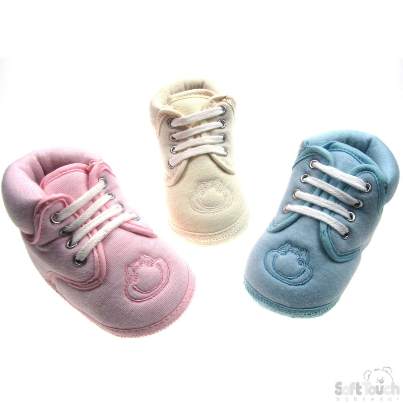 Knitted Shoes W/Hippo Emb No.B100