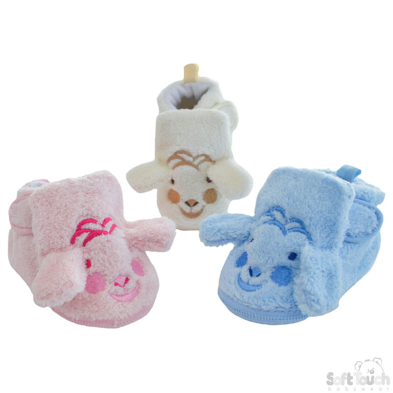 Coral Fleece Bootees: B1177