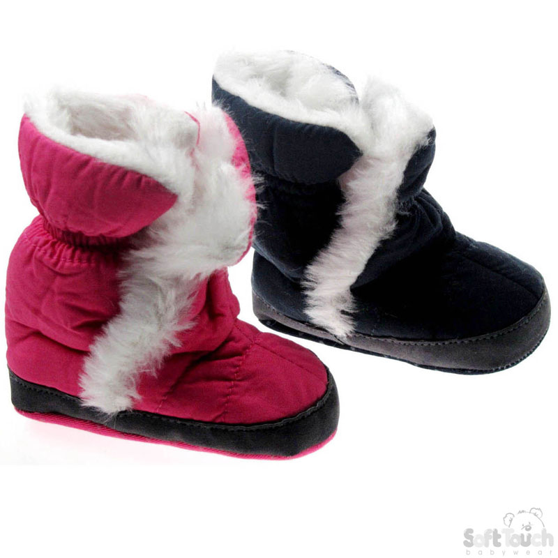 Crinkle Boots w/Hi Pile Fur: B1189