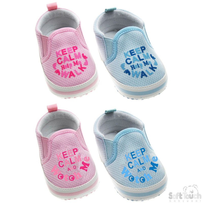 Keep Calm..' Slip on Shoes B1217