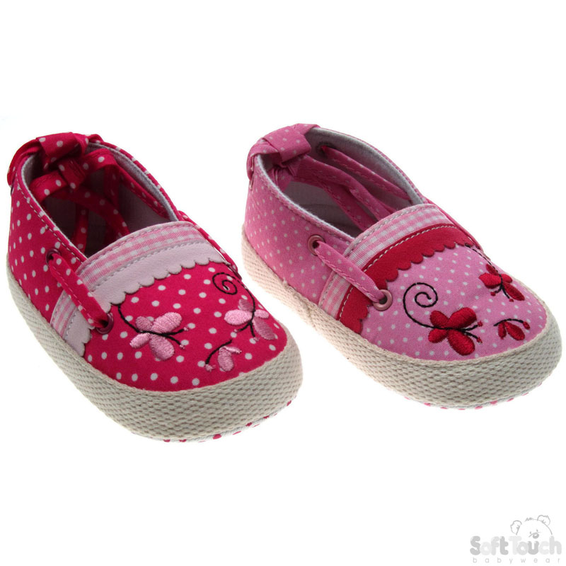 Cotton Polka Dot Slip-On Shoes No.B1257