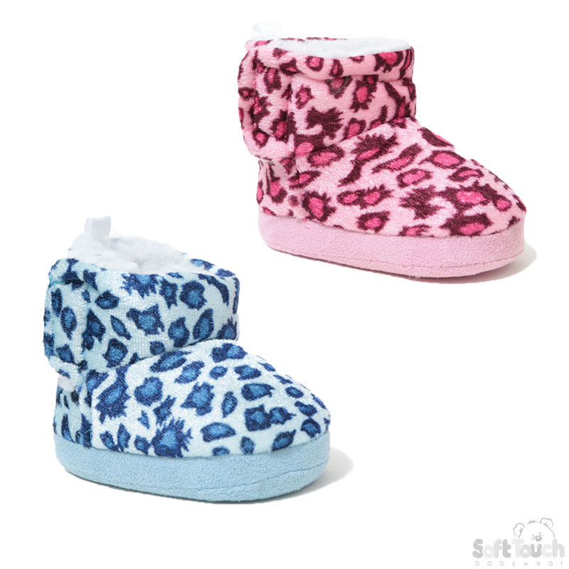 Velour Boots W/Leopard Print No.B1258