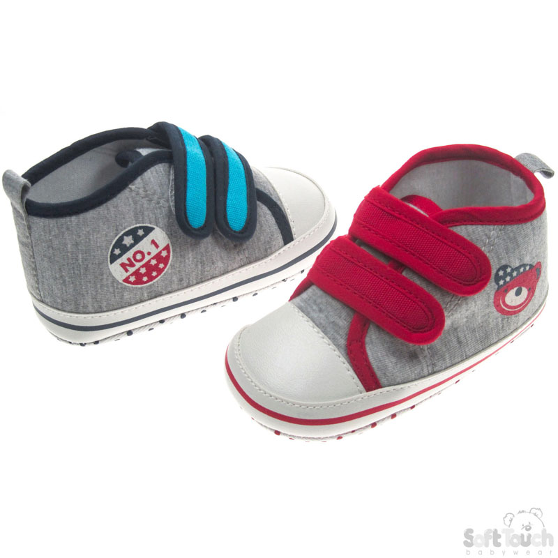 Knitted Trainers W/Print B1293