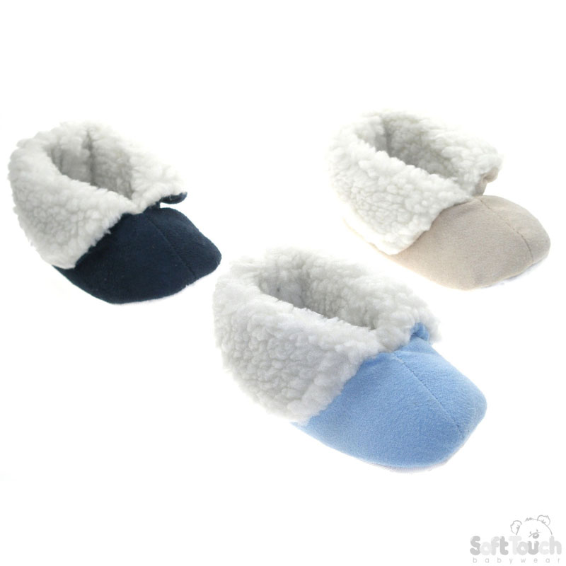 Boys Suede Shoes W/Fur Neck No. B1328