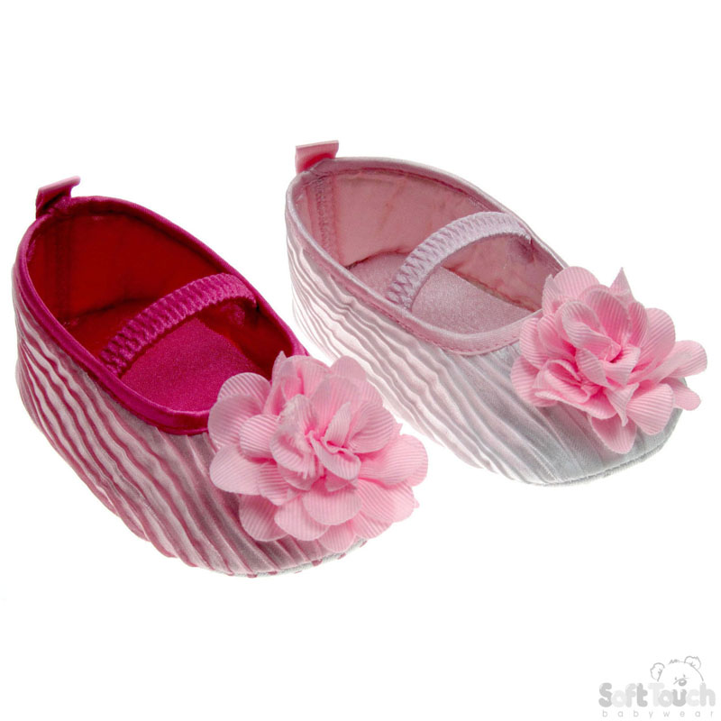 Satin Shoes W/Flower No. B1339