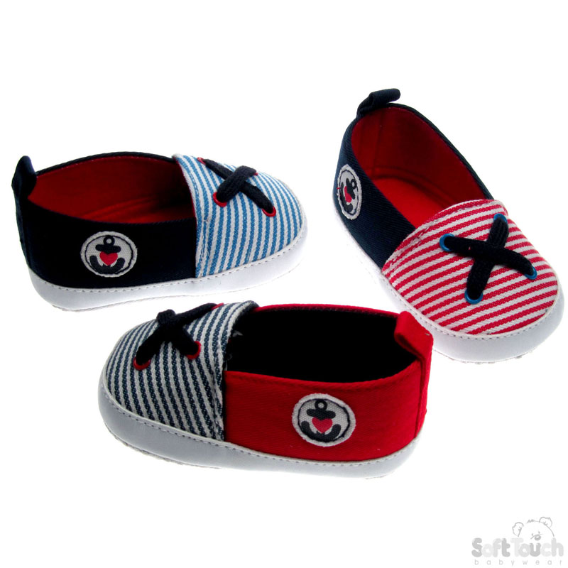 Cotton 'Slip On Shoes' W/Anchor Patch No.B1349