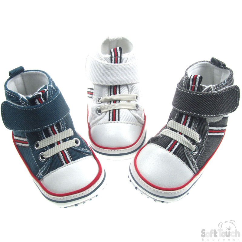 Cotton Twill Shoes W/Velcro B1560