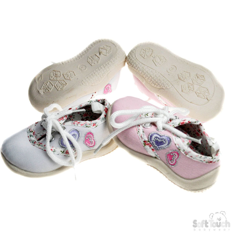 Cotton Lace Shoes/TPR Sole B1858