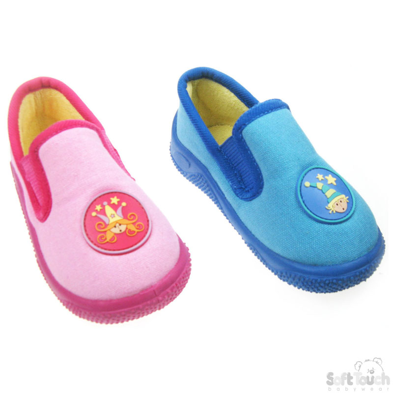 Brushed Cot Shoes/TPR Sole 'Wizard' B1862