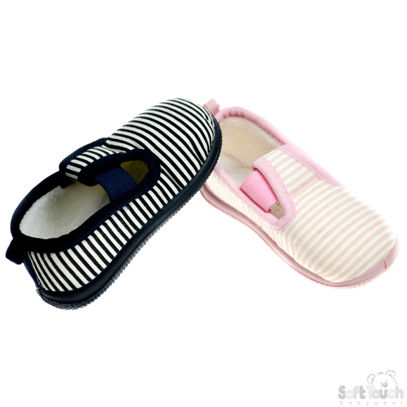 Cotton Shoes/TPR Sole 'Stripes' B1866