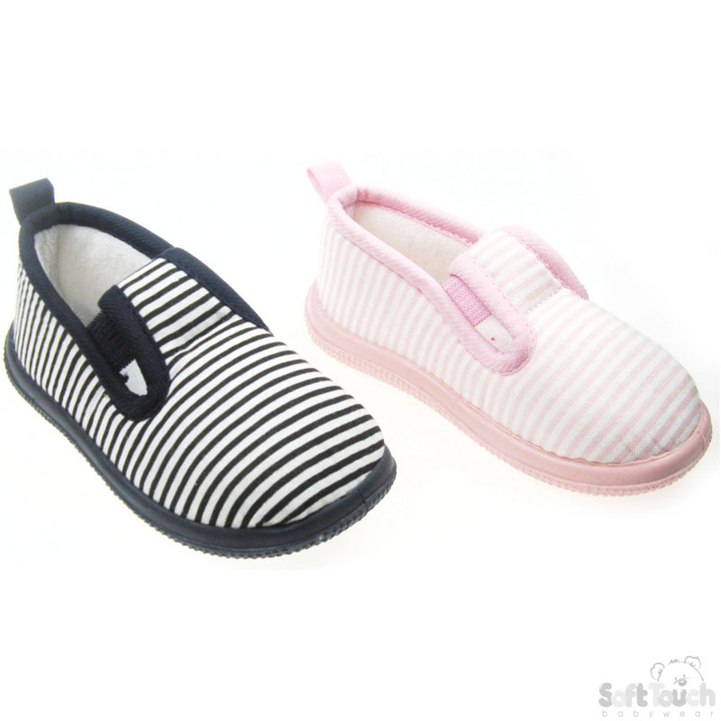 Cotton Shoes/TPR Sole 'Stripes' B1866