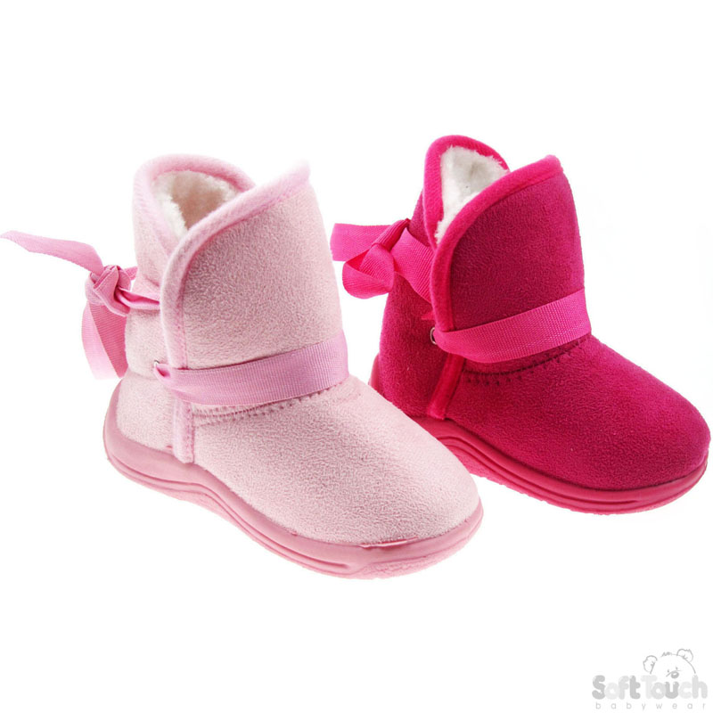 TPR Boots W/Ribbon-Girls-B1898 (6prs)