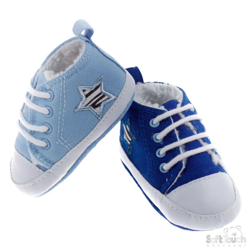 Boys Trainers W/Applique B2012