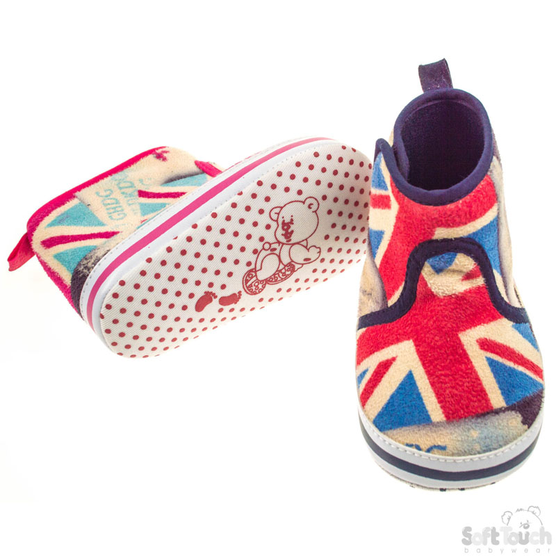 British' Flag Print Boots B2020