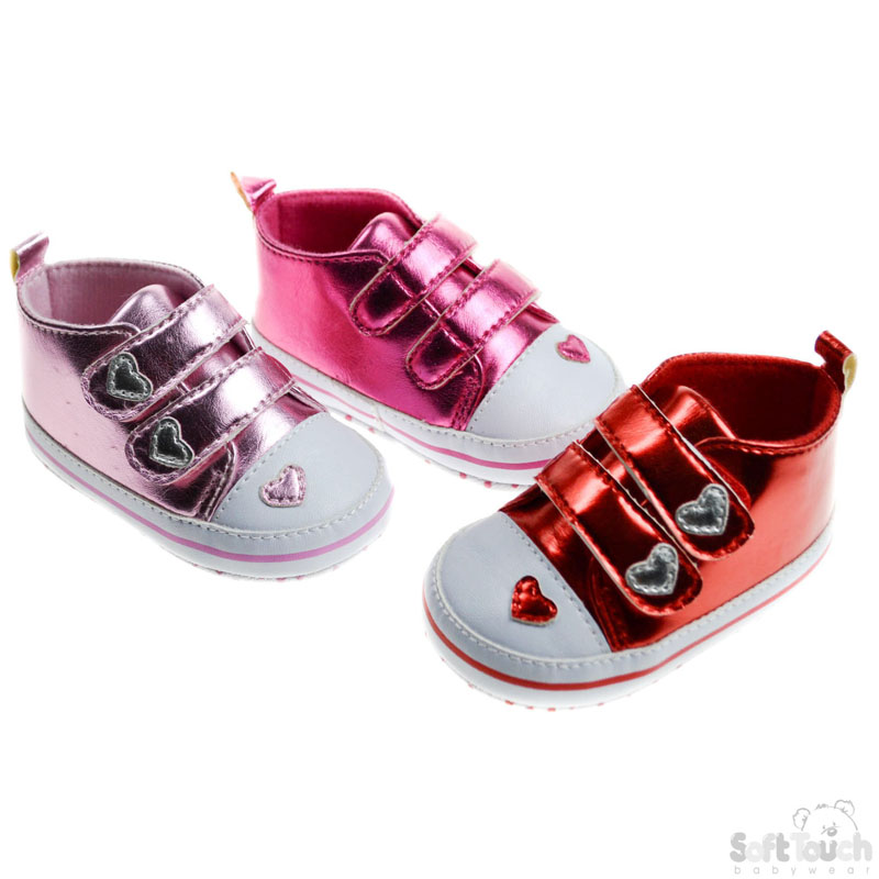 Shiny PU Shoes W/Heart No.B2042