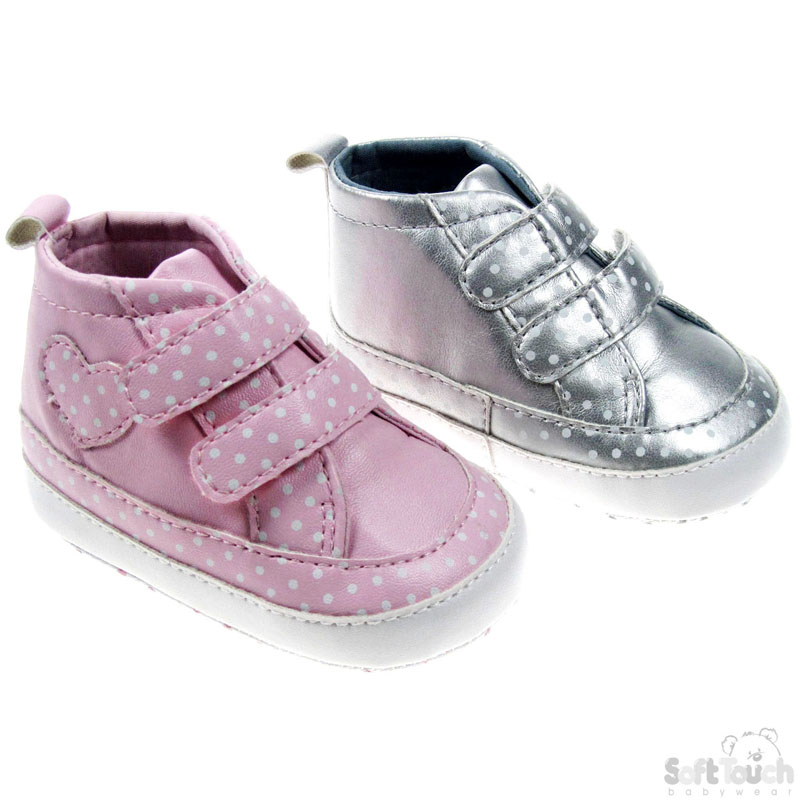Girls Polka Dot Trainers: B2044