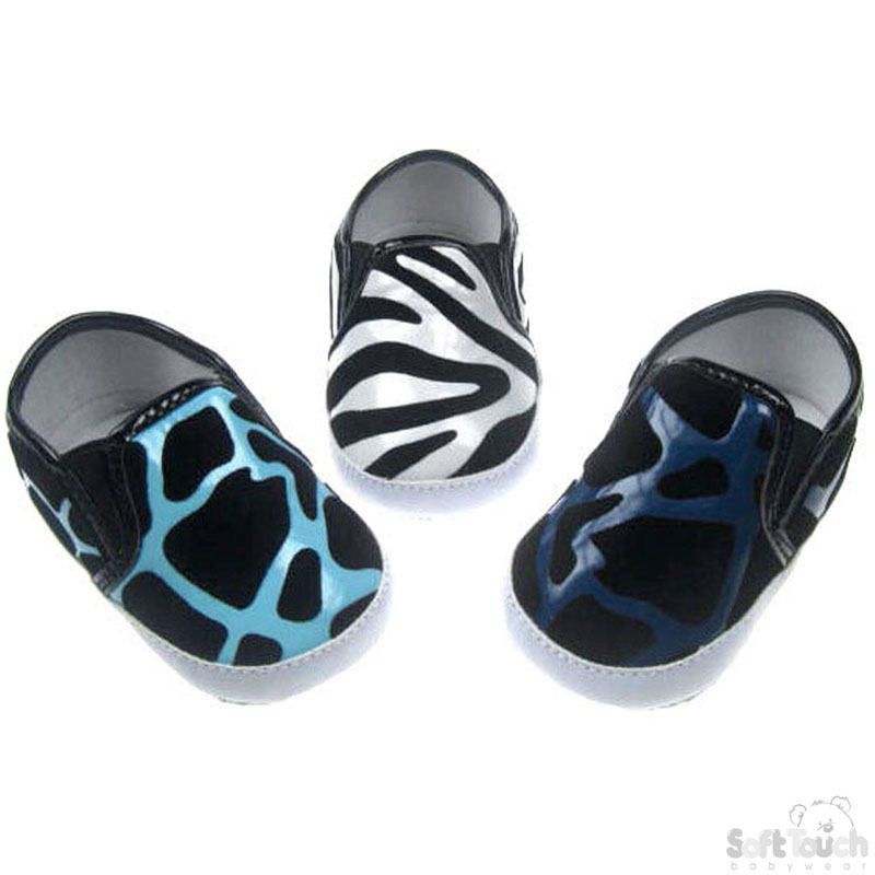 PU Boys Slip On Shoes W/Animal Print No.B2048