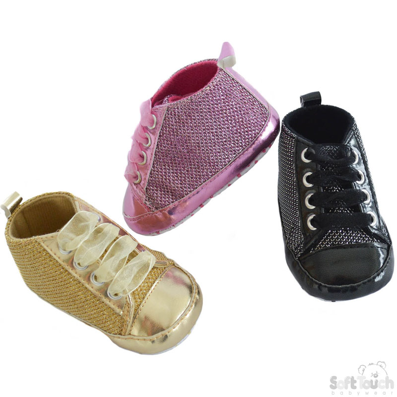 Shiny Net Trainers W/Lace No. B2074