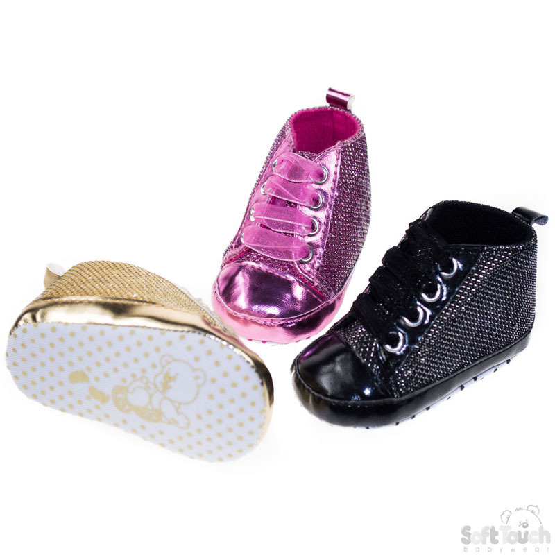 Shiny Net Trainers W/Lace No. B2074