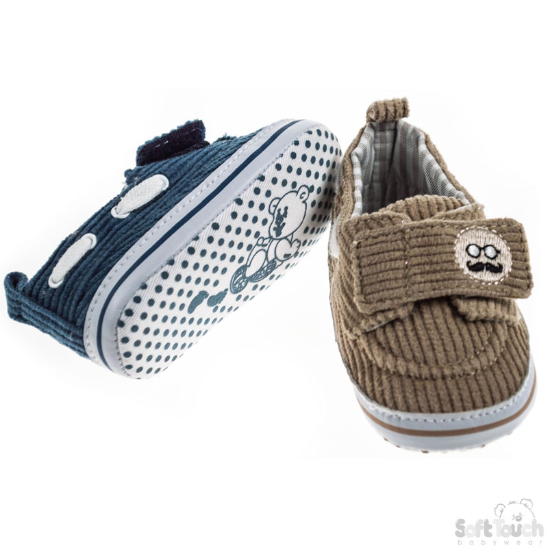 Boys Courdroy Shoes W/Patch No. B2096