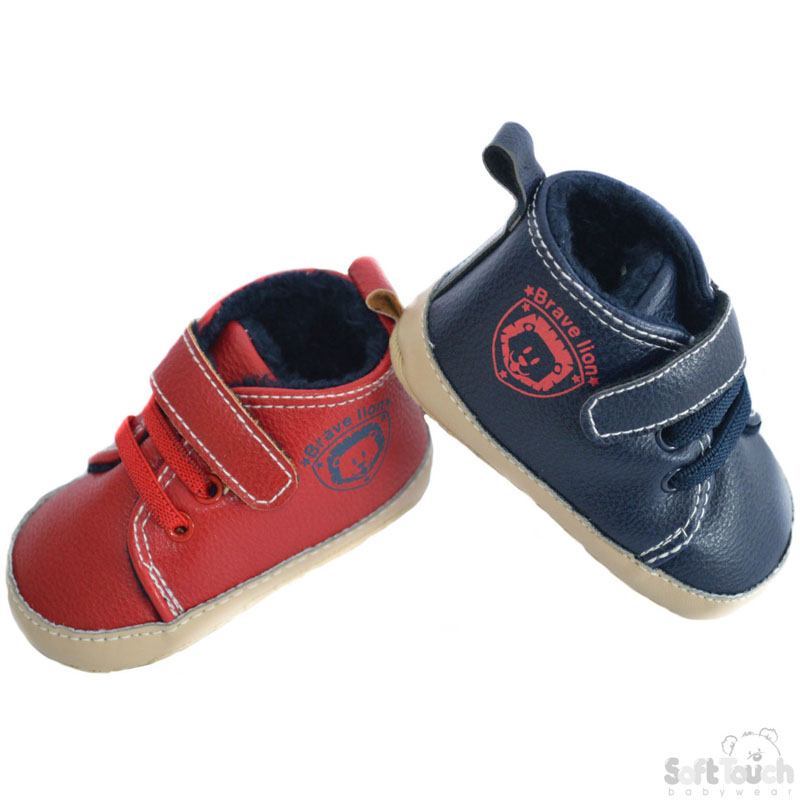 PU Trainers W/Brave Lion Print No. B2098
