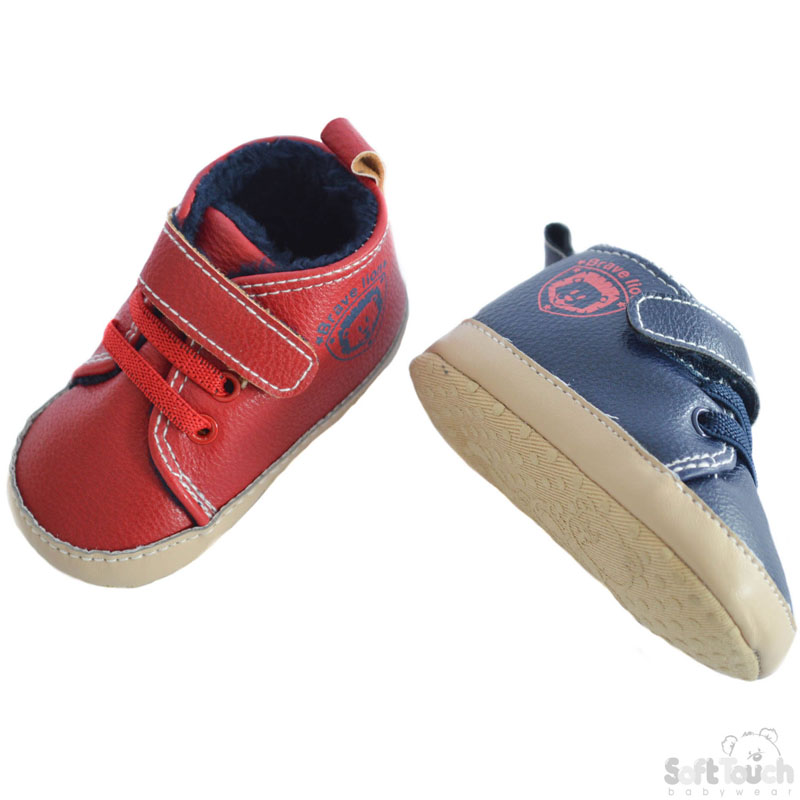 PU Trainers W/Brave Lion Print No. B2098