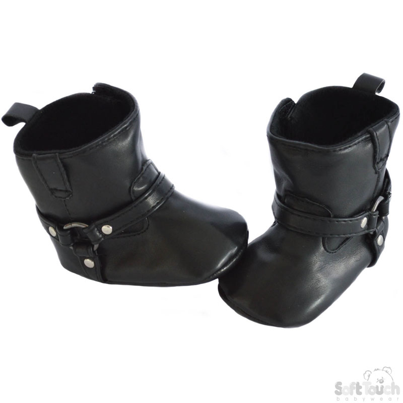 PU Boots W/Buckle & Velcro Fastener No. B2100