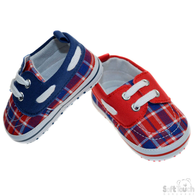 Tartan Shoes W/Lace Ties No. B2132