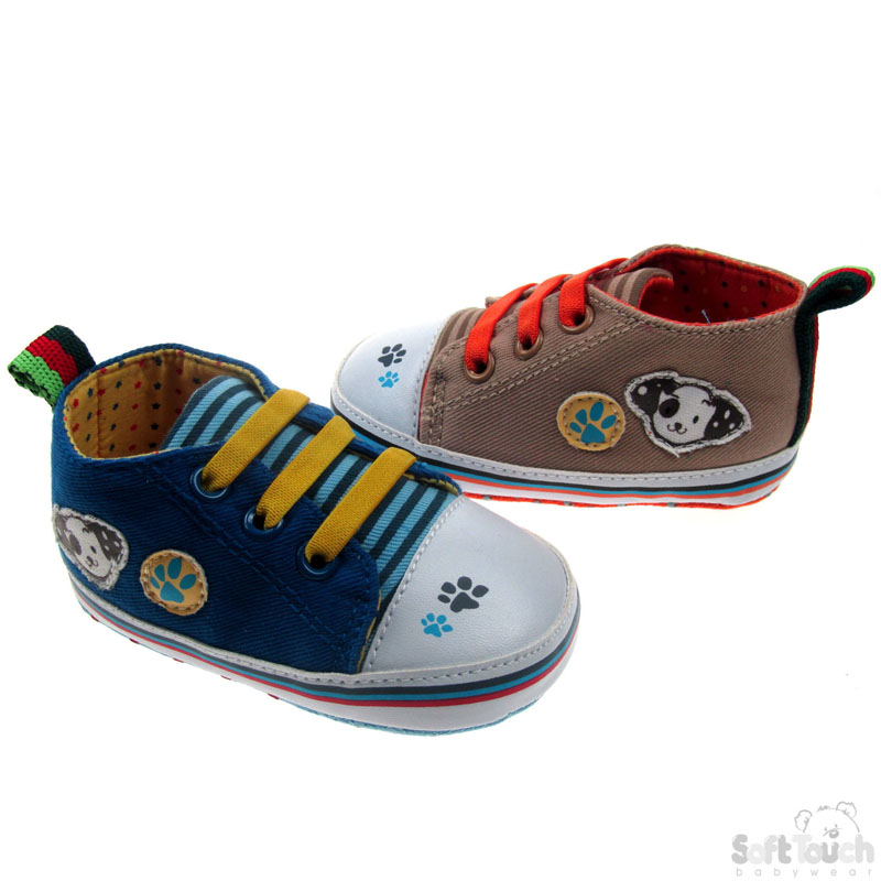 Cotton Trainers W/Dog Patch No. B2140