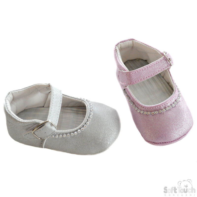 Suede Glitter Shoes W/Diamontes No. B2180
