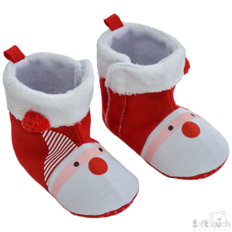 Santa Boots W/Pom Pom No. B2248-X