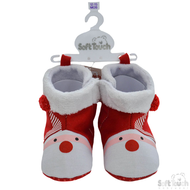Santa Boots W/Pom Pom No. B2248-X