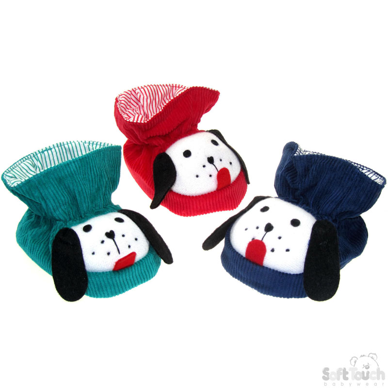 Bootees 'Dog' Face B36