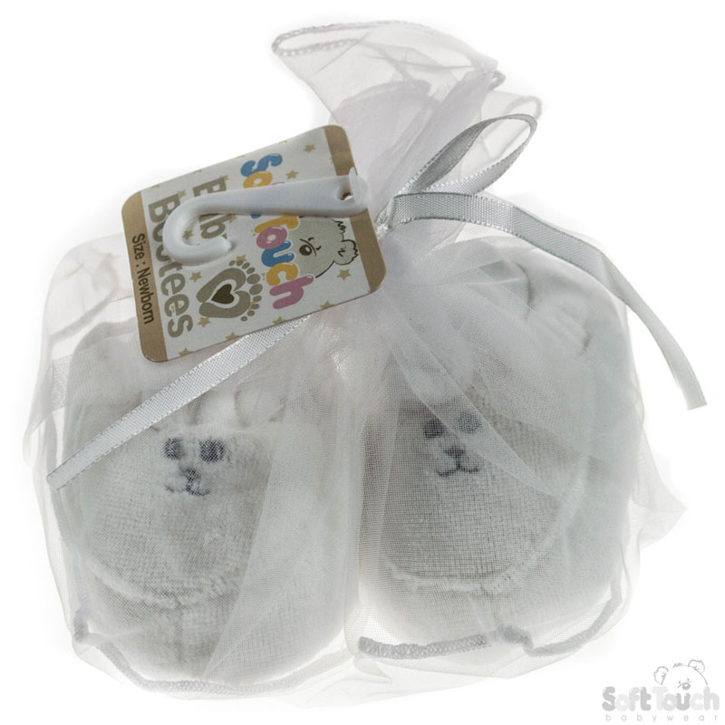 Velour Bootees W/Face No. B600