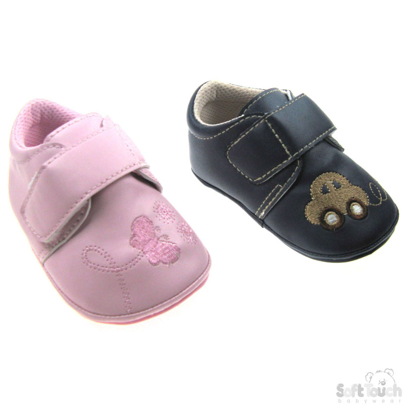 PU Shoes W/TPR Sole Car/B'fly B962