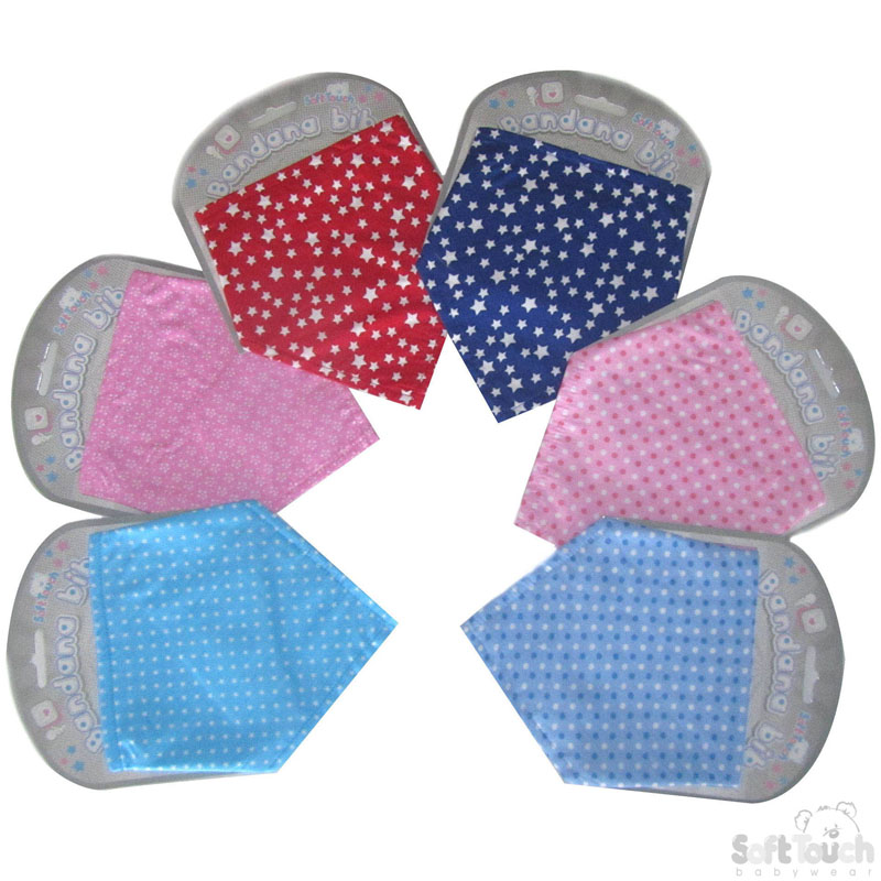 Stars/Spots Printed Bandana Bibs BB342