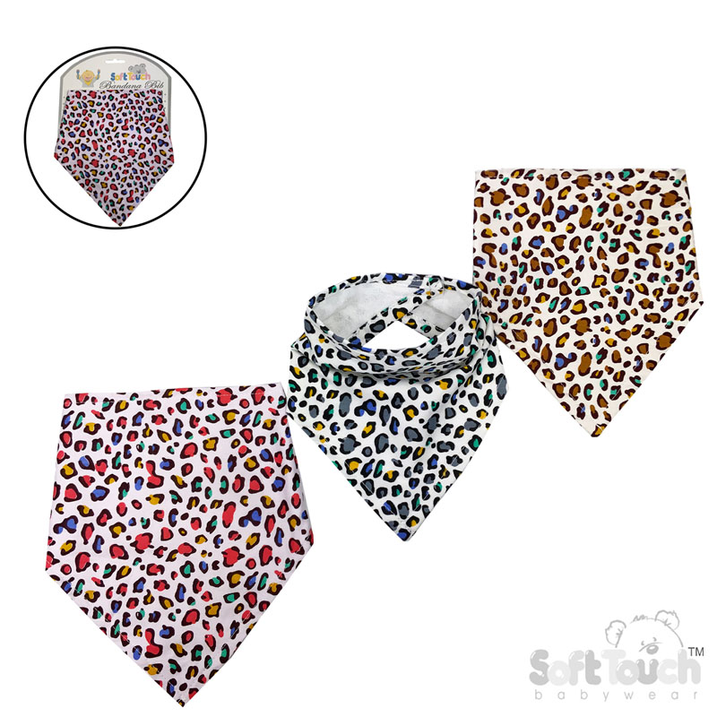 Printed Bandana Bibs-Cheeta Print No.BB343