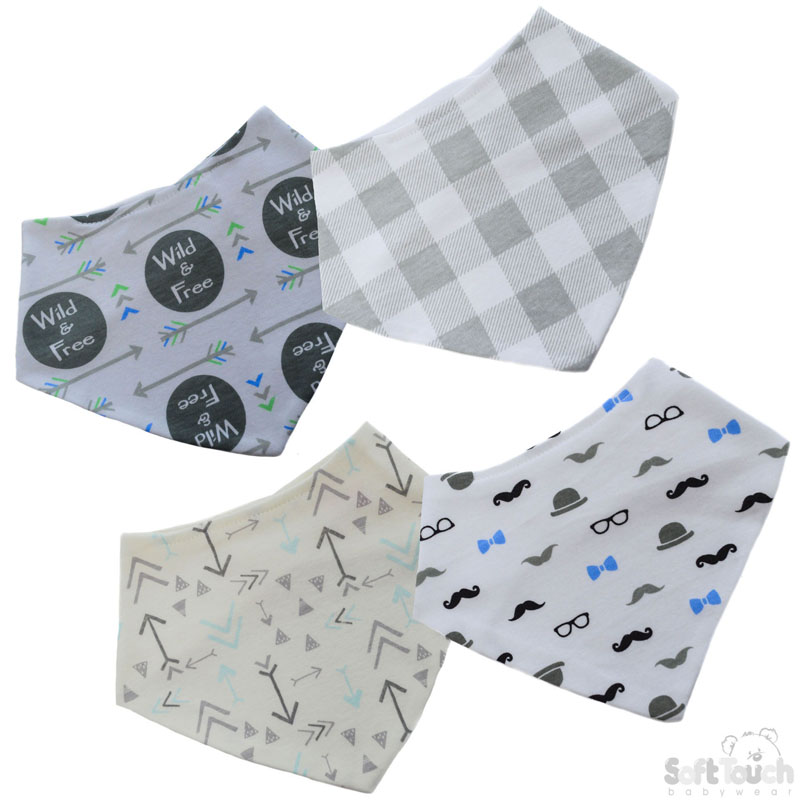 Boys Printed Bandana Bibs No. BB362