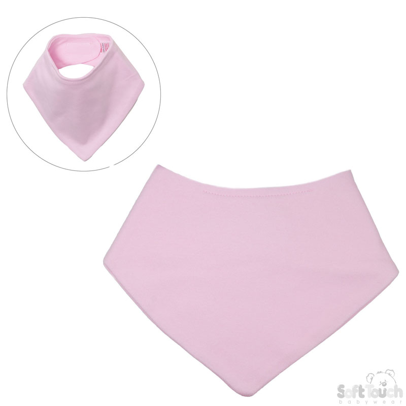 Plain Light Pink Bandana Bib No. BB502-LP