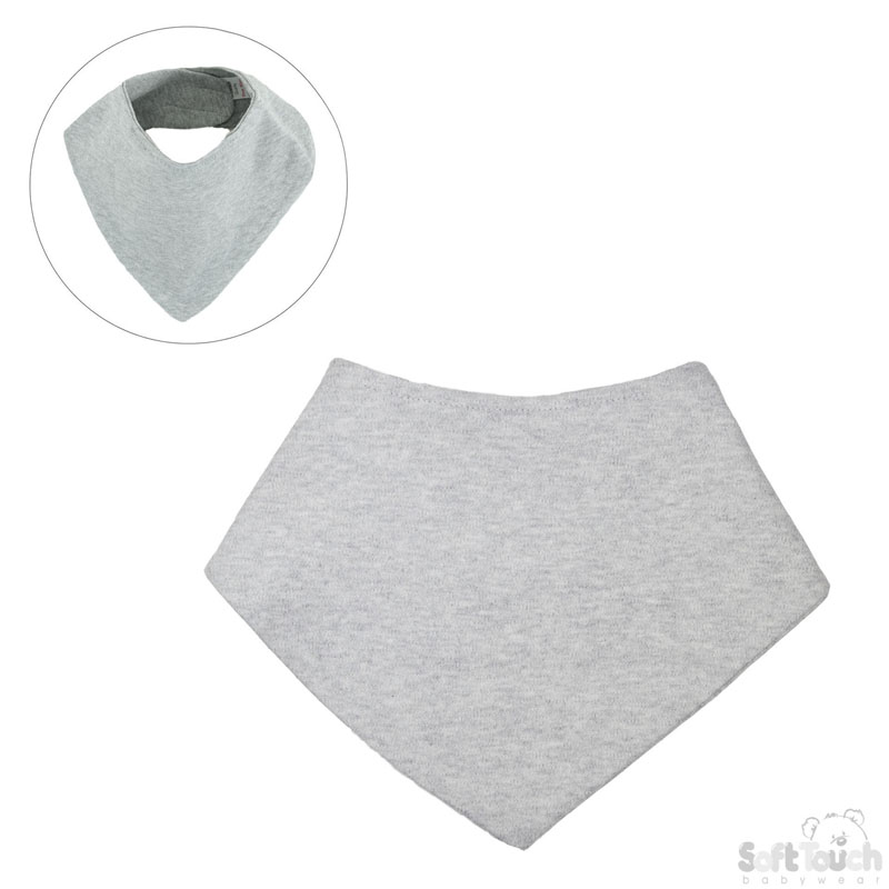 Plain Grey Bandana Bib No. BB507-G