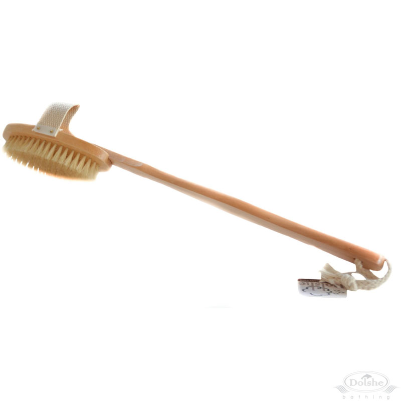 Oak Bath Brush w/Natural Bristles: BB62
