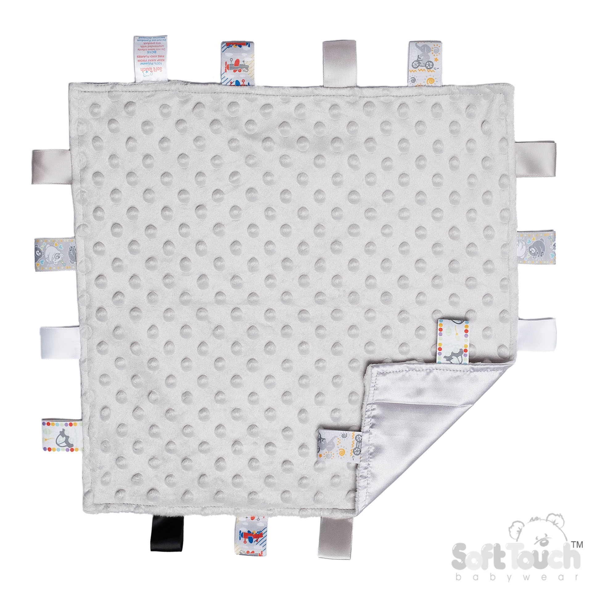 Grey Bubble Style Baby Comforter BC15-G