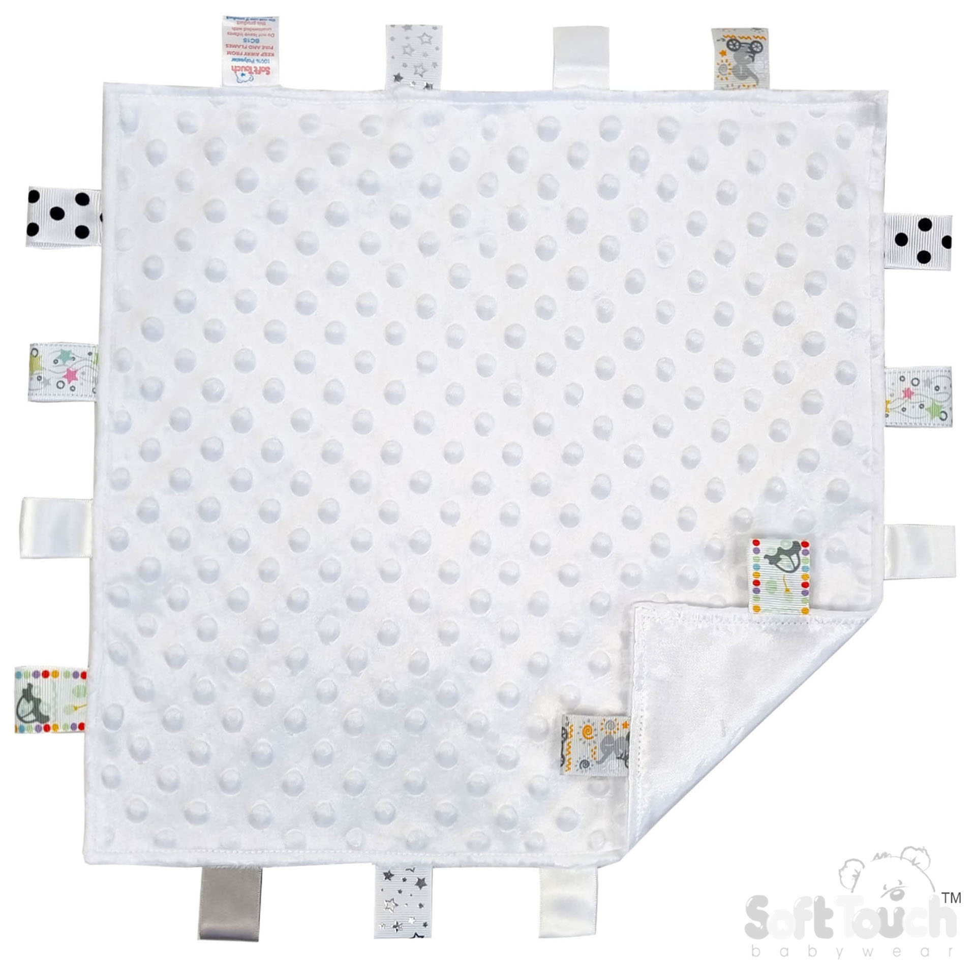 Pure White Bubble Style Baby Comforter BC15-PW