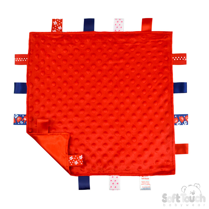 Red Bubble Ribbon Baby Comforter BC15-R