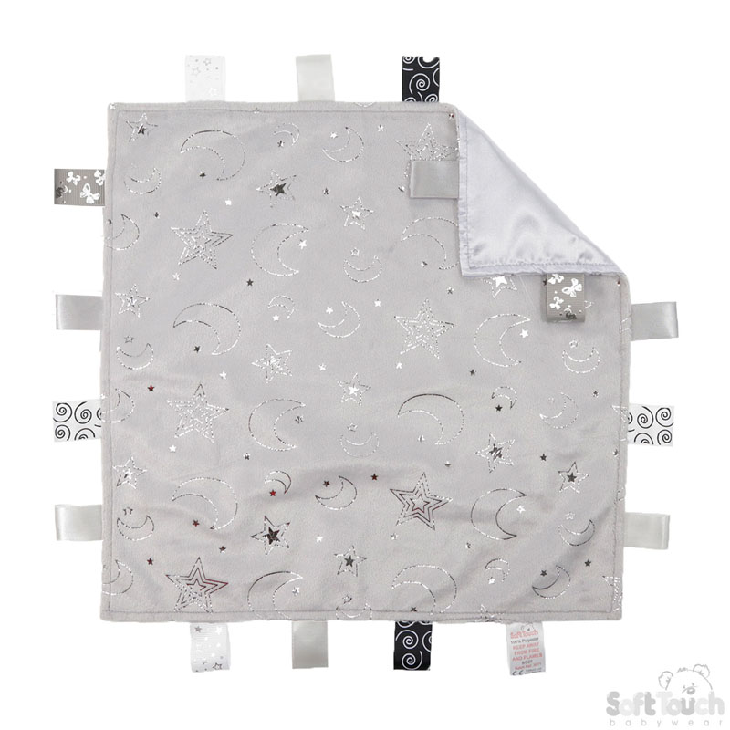 Grey W/Silver Moon & Stars Comforter No. BC20-G
