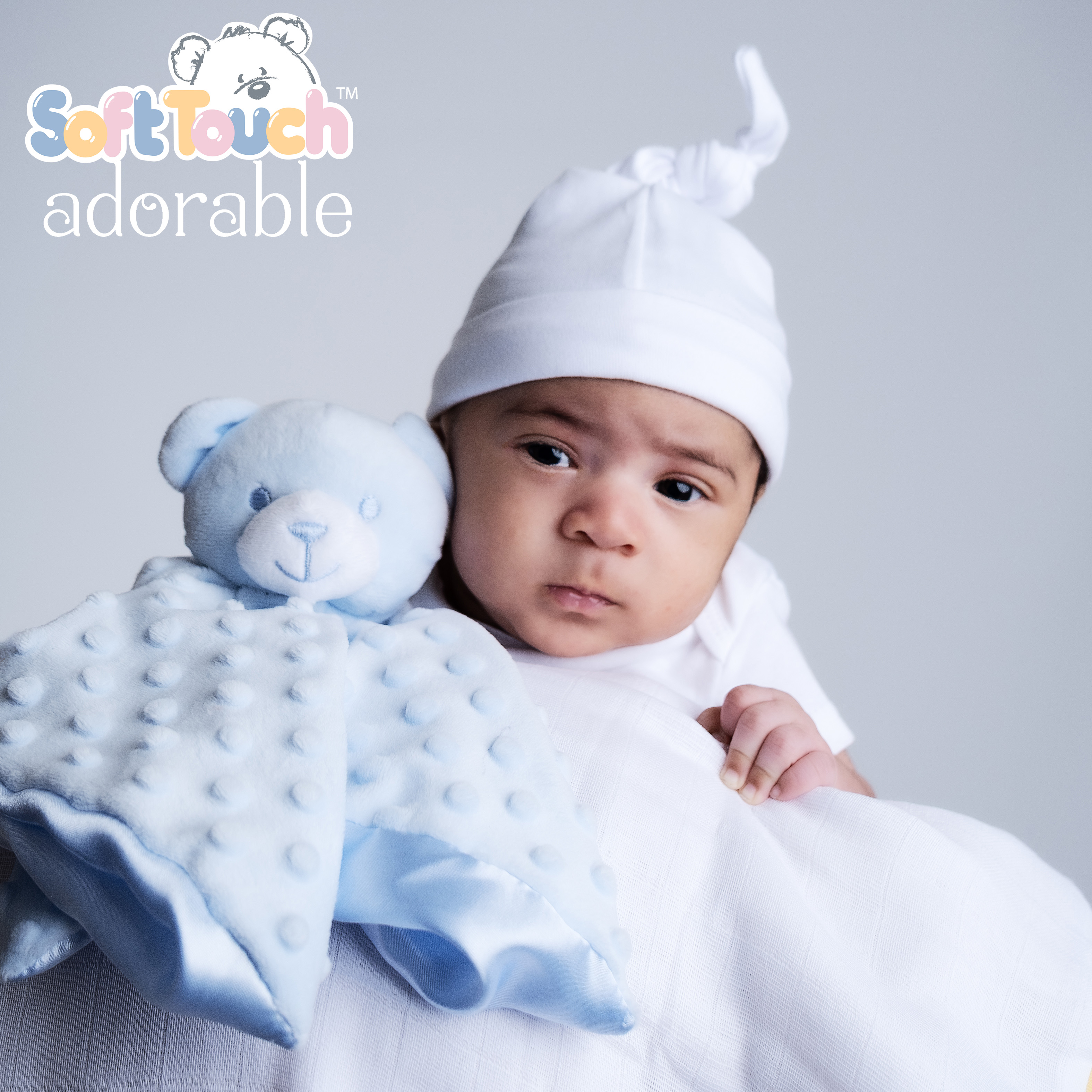Blue Bubble Bear Comforter BC34-B