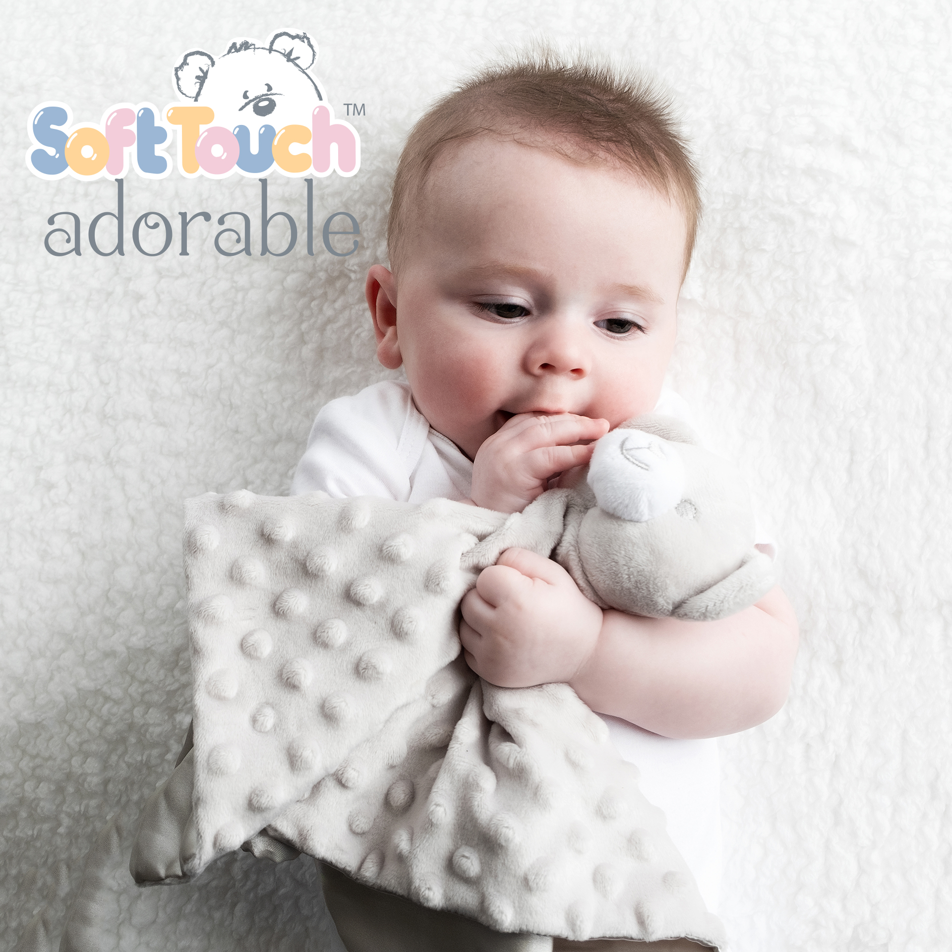 Grey Bubble Bear Comforter No. BC34-G
