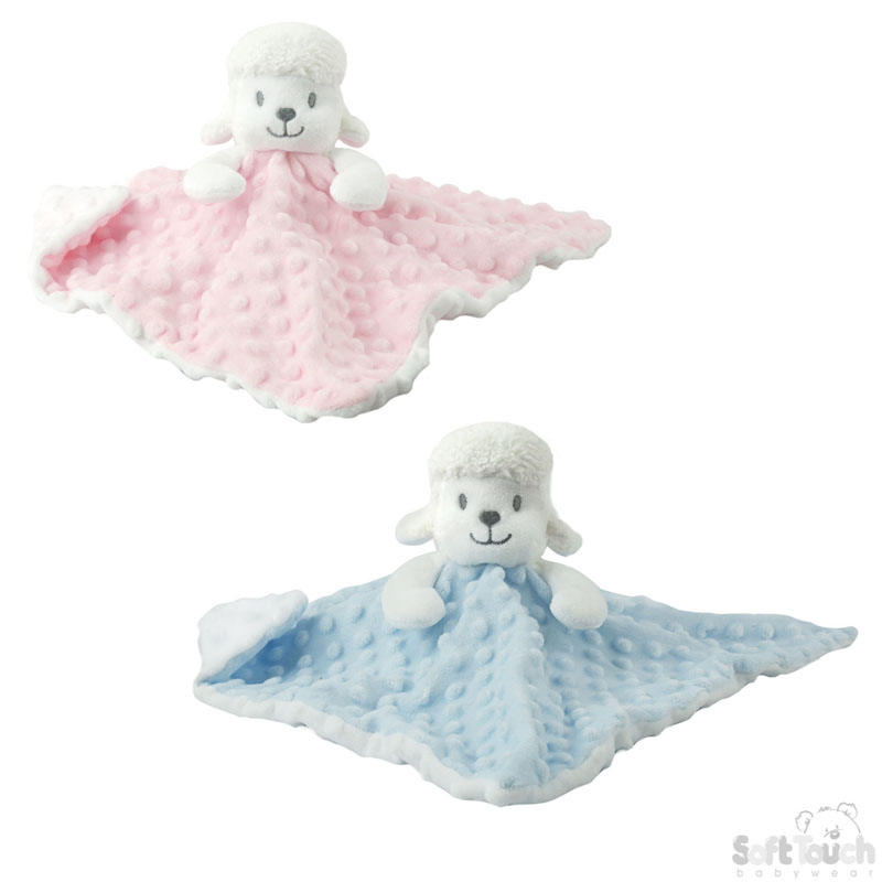 Pink/Blue Baby Lamb Comforter No. BC40
