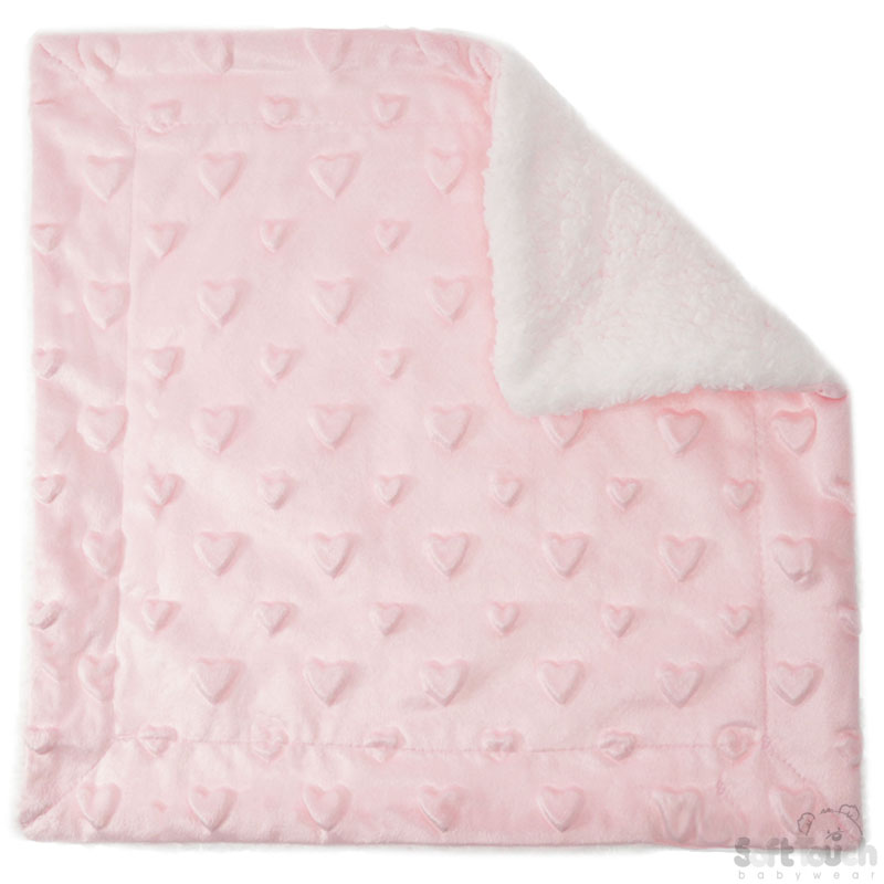 Pink Hearts Comforter Wrap No. BC52-P